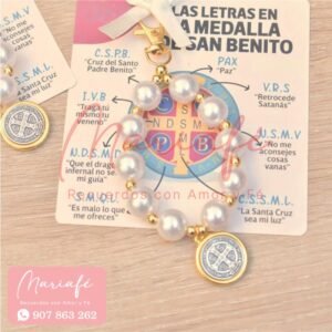 recuerdos religiosos mariafe medalla san benito perlas misa de honras comunion lima peru barato eco